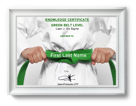 Green Belt certificate